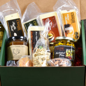 Deluxe artisan cheese gift box